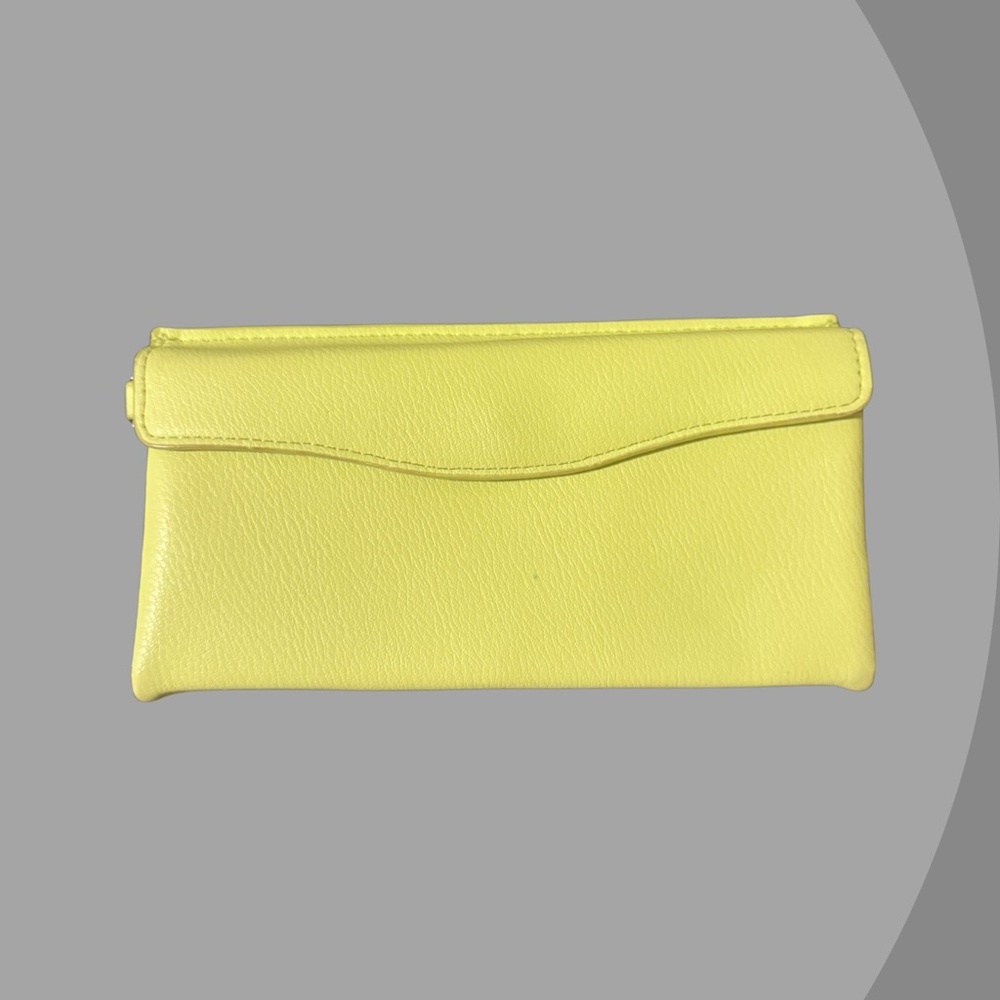 Neon Green Faux Leather Wallet